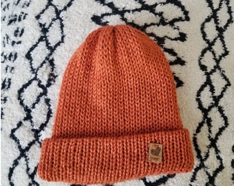 La Preppy rust - Winter knit hat - unisex