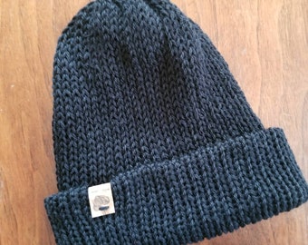 The Black Preppy - Winter double knit beanie - unisex