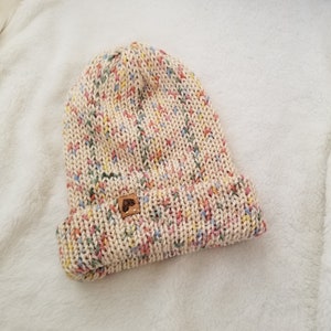 The multicolored speckled Preppy - Winter knit hat - unisex