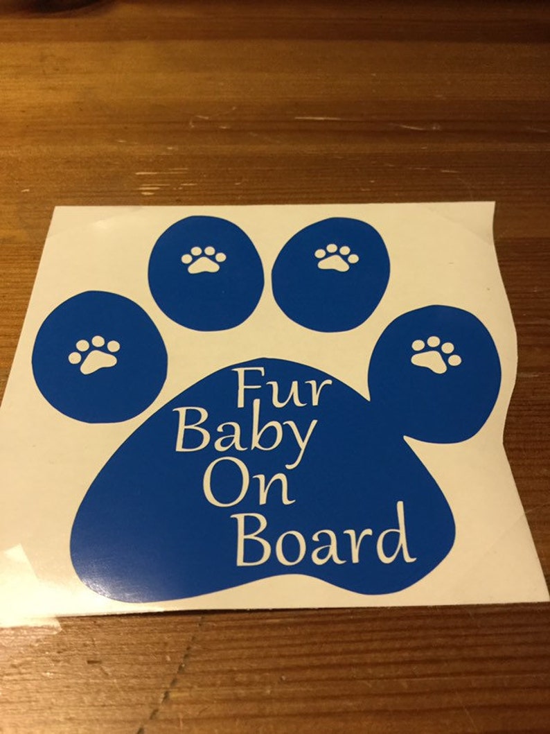 Fur baby on board Etsy