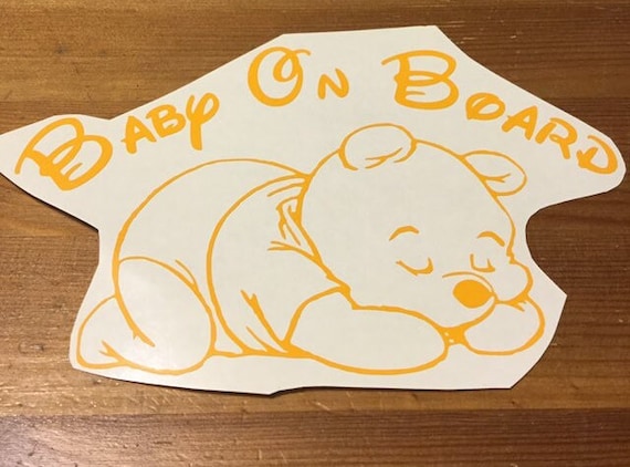 早割 旅行 Board on Baby Pooh the Winnie Decal/car Etsy - Decal カーアクセサリ