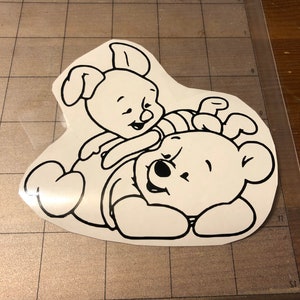 Winnie the Pooh, Piglet, Eeyore, Tigger,Heffalump vinyl decals