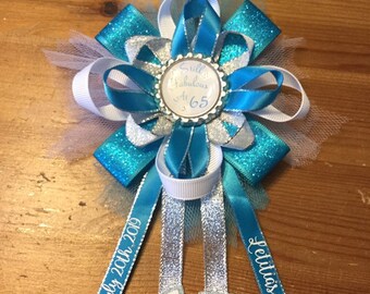 Boy Baby Shower Corsage It's A Boy Blue | Etsy White And Baby Blue Corsage