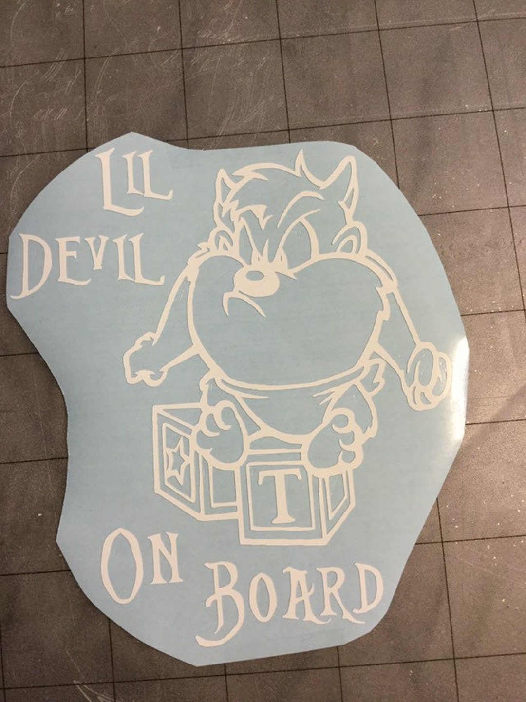 Taz car sale decals