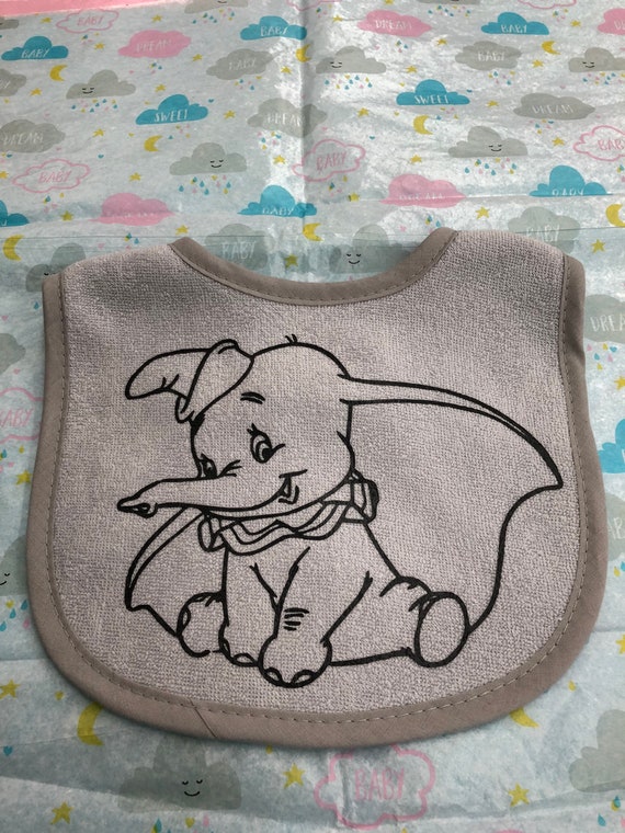 Dumbo Baby Bib Baby Shower Nursery Baby Clothes Etsy