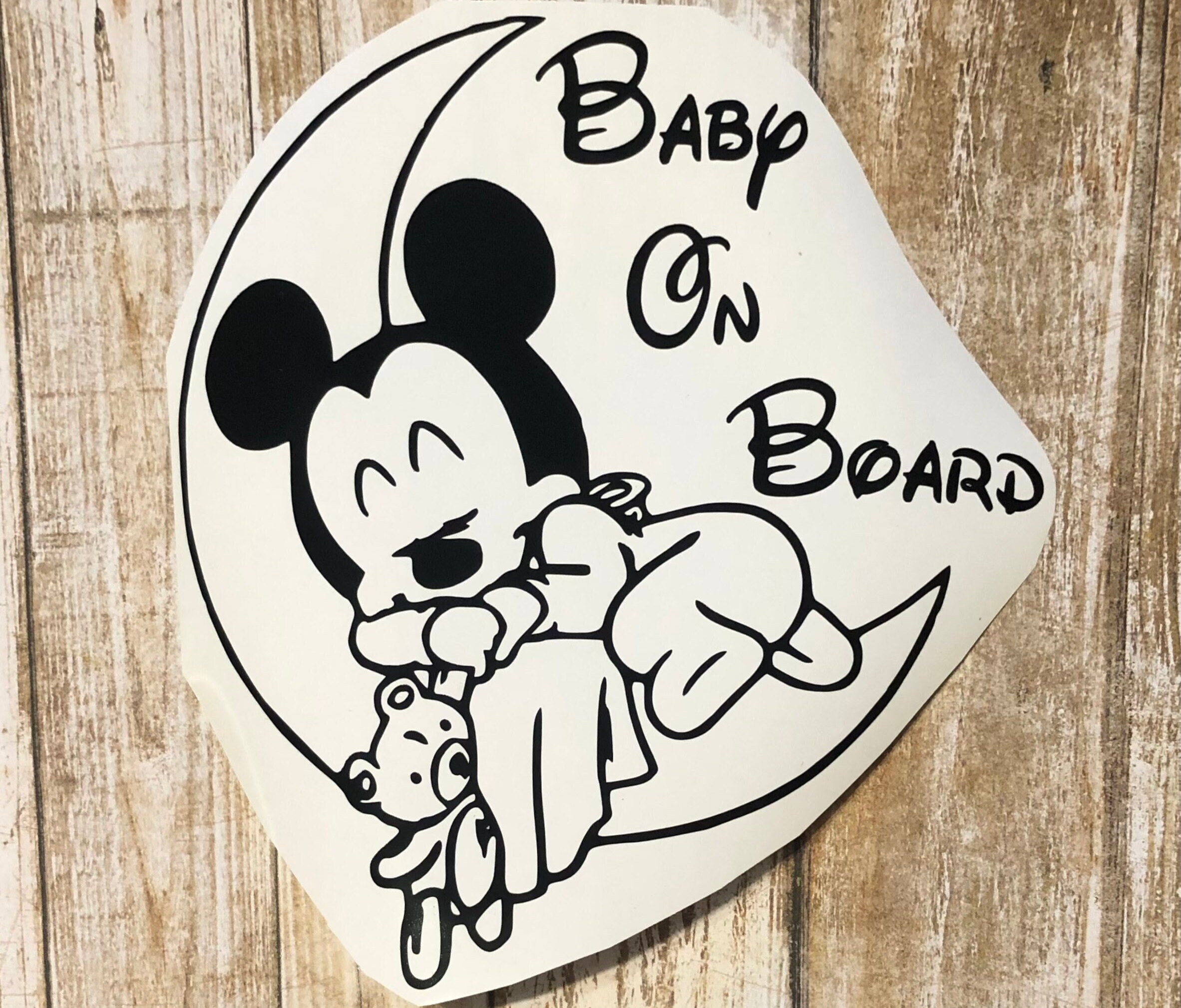Pegatina bebé a bordo Mikey Mouse, Disney
