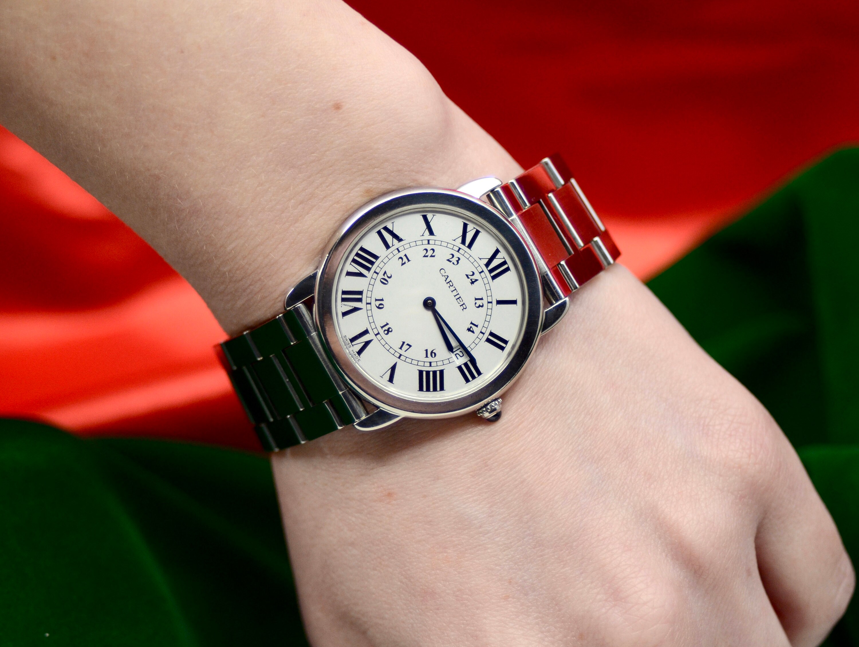 カルティエ ロンド ソロ ウォッチ ステンレススチール 36 mm クォーツ