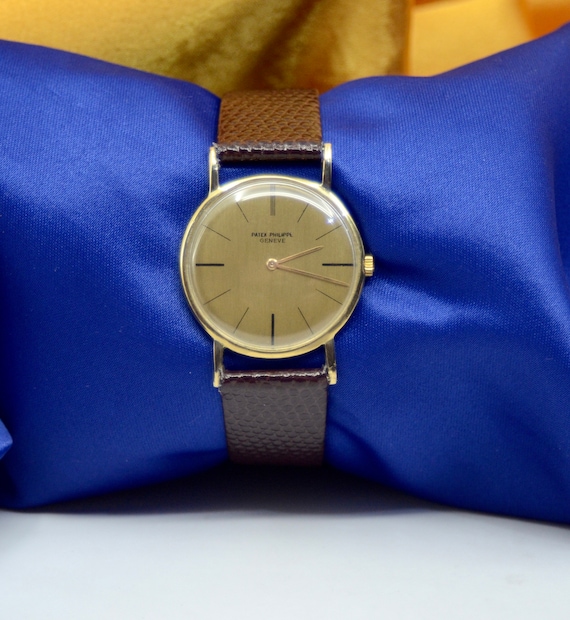 Patek Philippe Gen ve 18K Yellow Gold Watch Etsy Canada