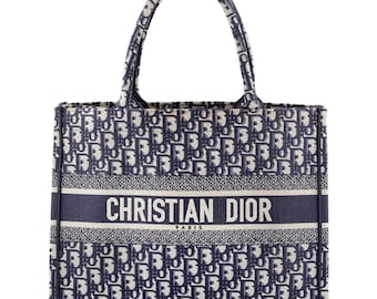 CHRISTIAN DIOR Pink Dior Emblem Patterned Trotter Tote Shoulder