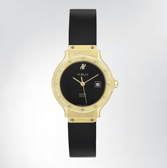 HUBLOT MDM GENEVE 腕時計 本体 Vintage 1990s Ladies' Hublot MDM Geneve Watch 18K Yellow Gold W