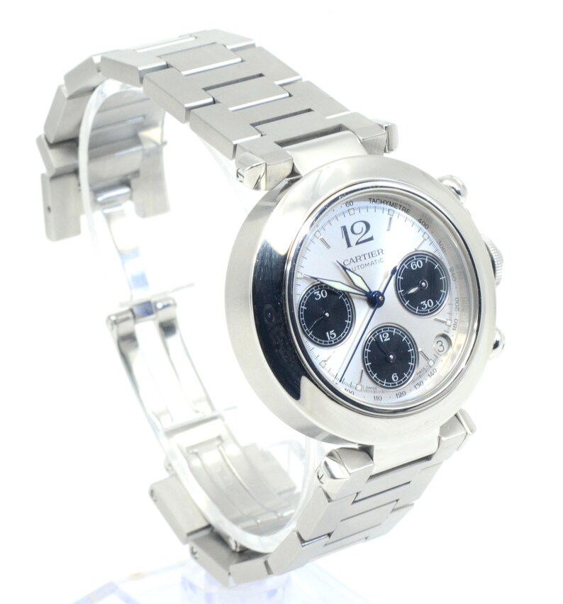 Cartier Pasha De Cartier Chronograph Stainless Steel watch 36mm Ref.2412 image 4