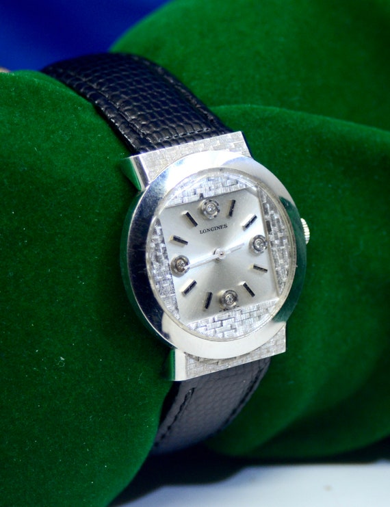 Ladies' Longines 14K White Gold Watch with Diamon… - image 3