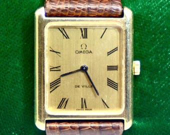 Men's Vintage OMEGA De Ville 18K Yellow Gold Manual watch