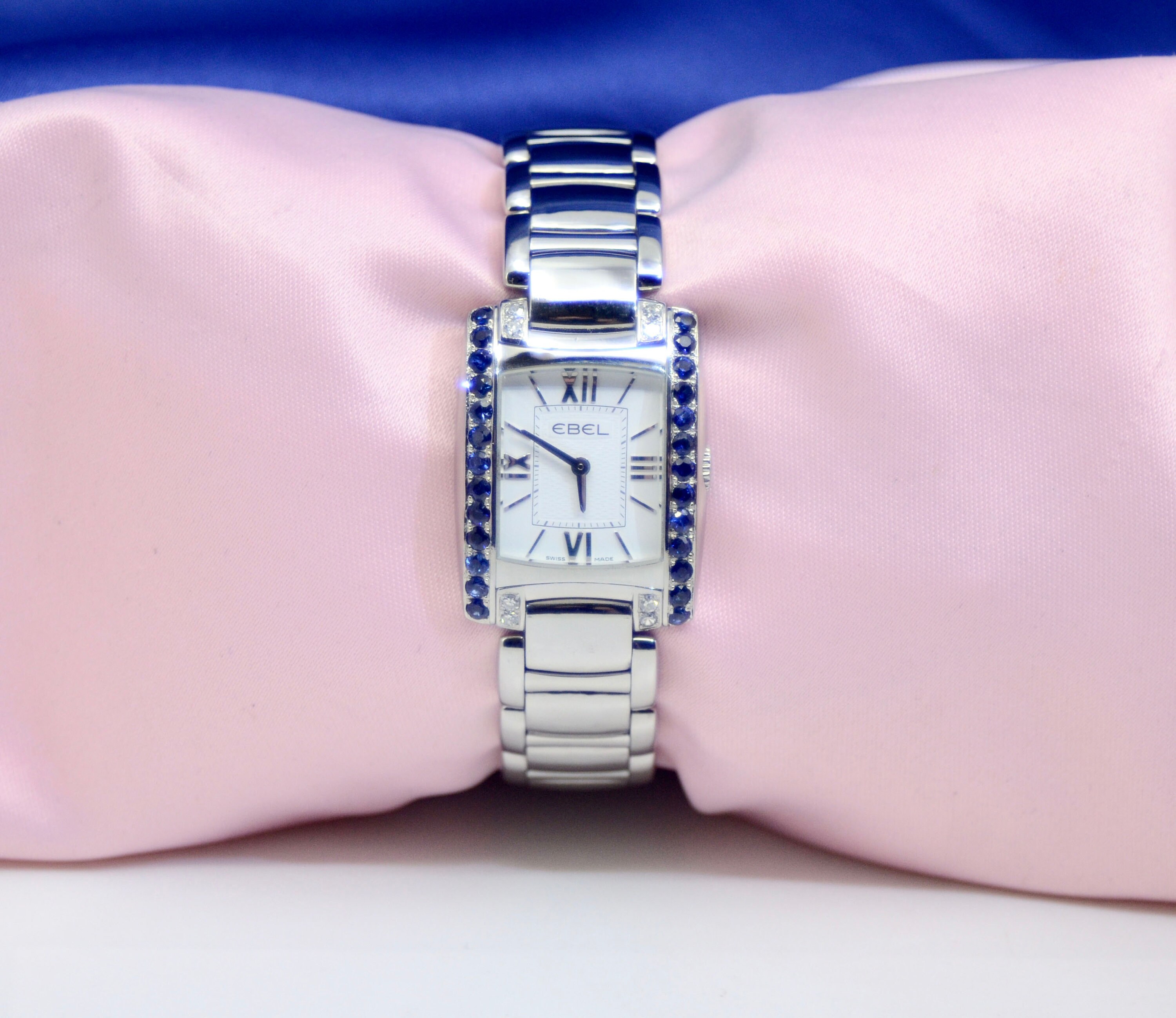 Ebel Brasilia Stainless steel watch with Diamonds Sapphires
