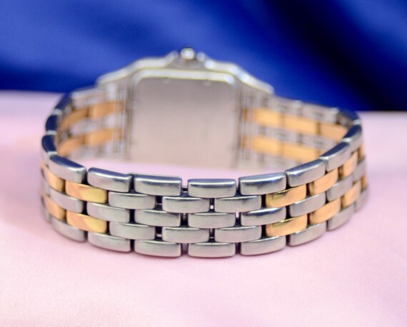 Cartier Panthere 2 line Stainless Steel & 18K Yel… - image 7