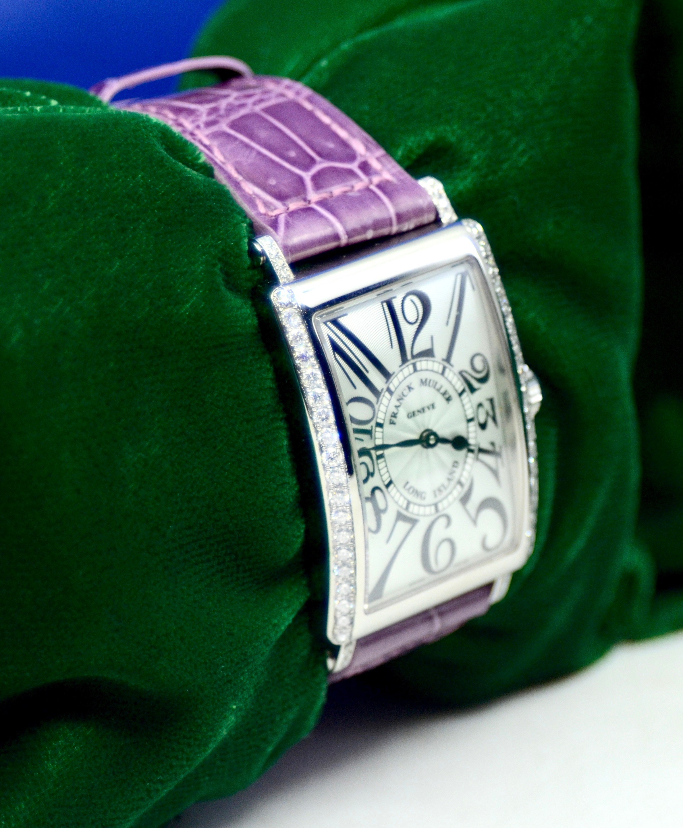 Franck Muller Long Island Watch Stainless Steel W/diamonds
