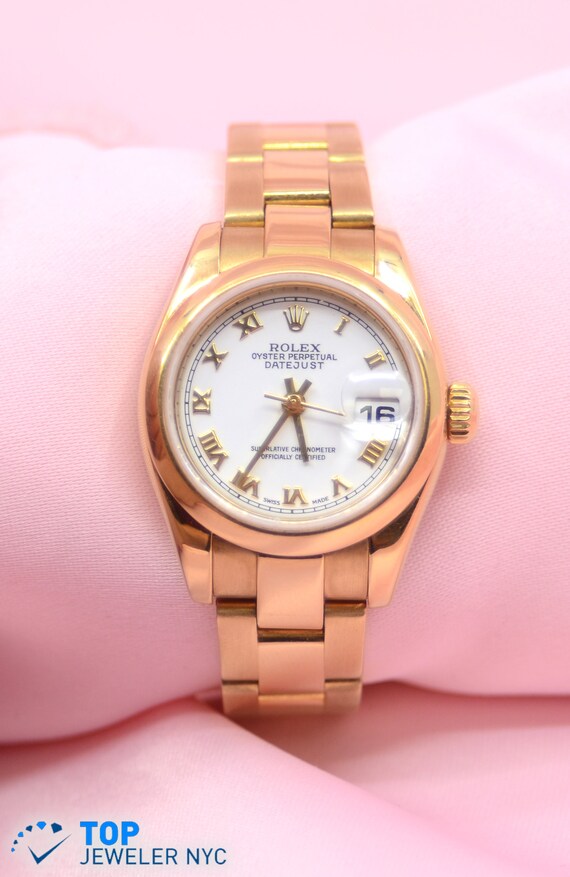 rolex oyster perpetual date 18k