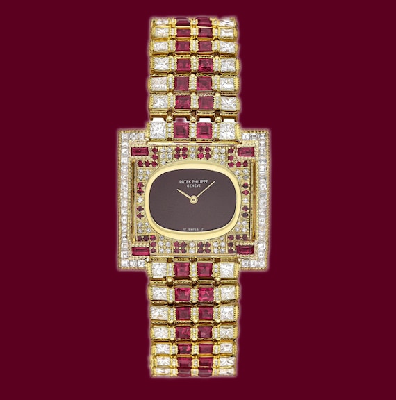 Reloj patek philippe de oro y diamantes sale
