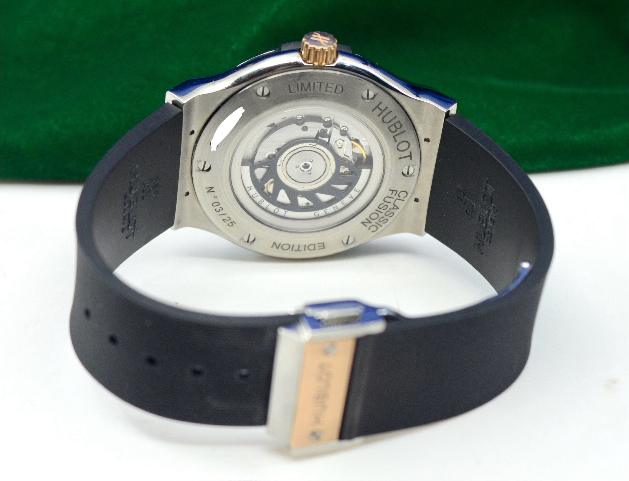 Men s Hublot Classic Fusion Jaques Dalcroze Special Edition in Steel Rose Gold