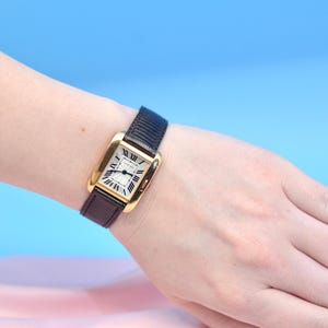 Women's CARTIER Tank Anglaise 18K Rose Gold Quartz  watch  W5310027 Ref.3580