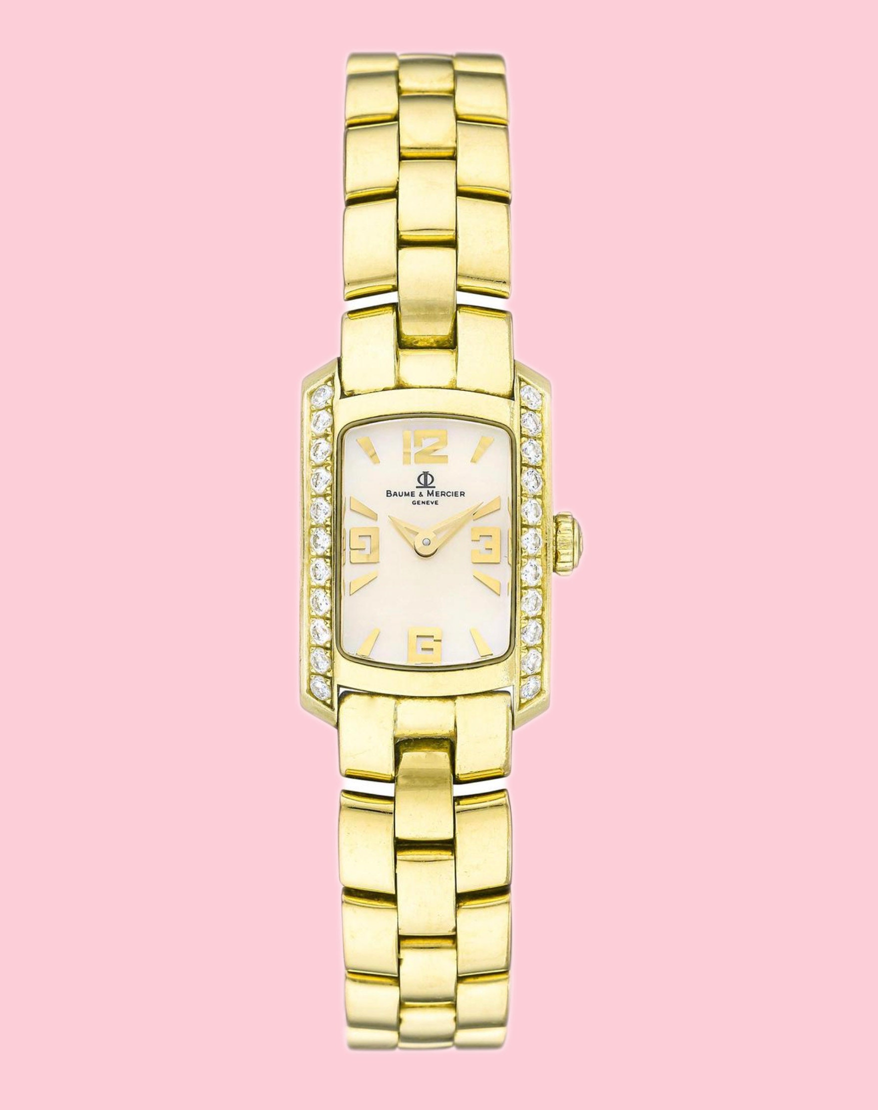 Baume mercier hampton milleis 18k gold sale