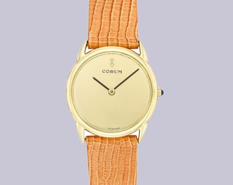 Vintage CORUM  Watch 18K Yellow Gold with mirror dial Ref. 53702