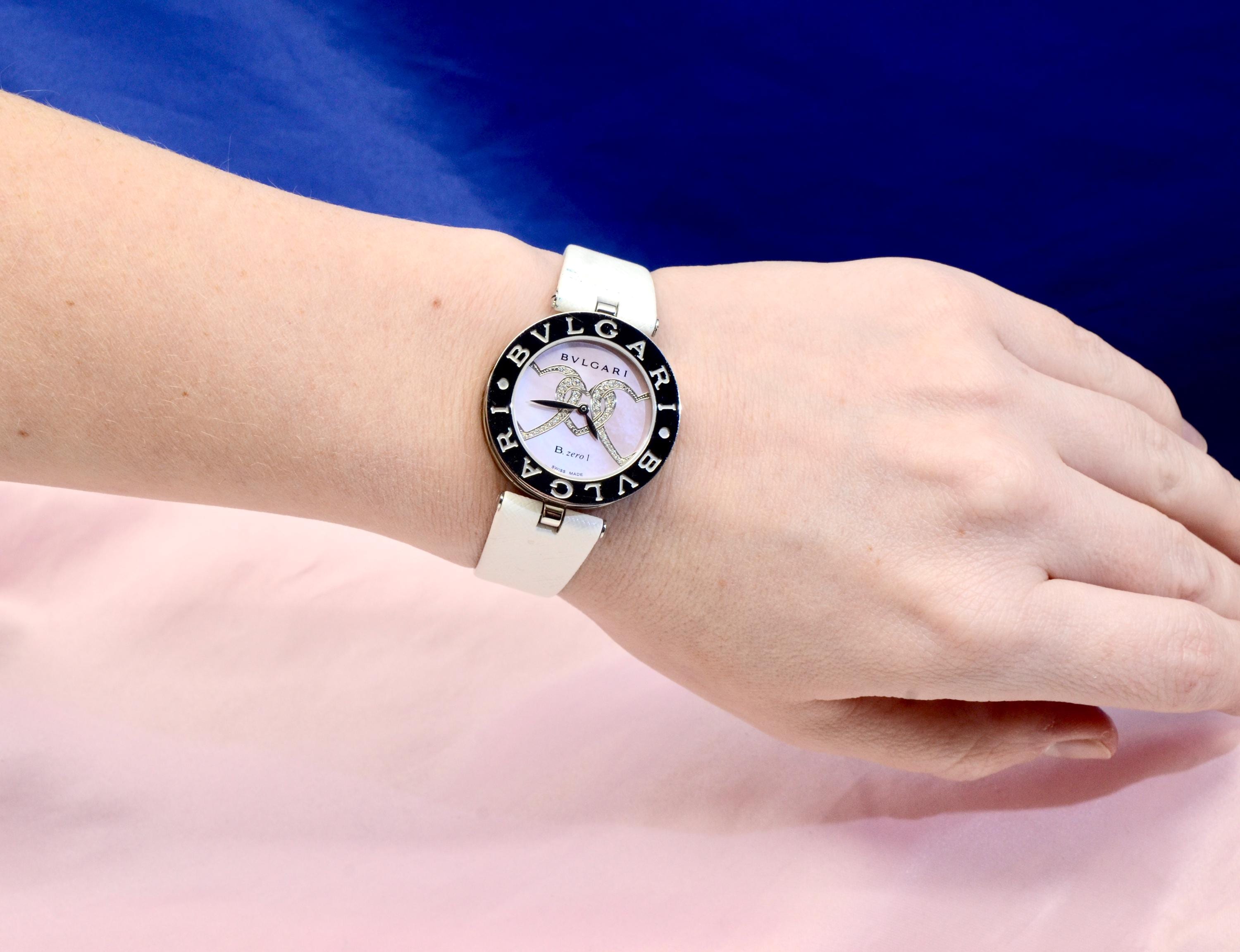 Ladies' Bvlgari B.zero1 Stainless Steel Watch Diamond Heart Ref