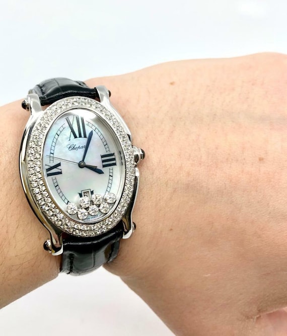 chopard happy sport oval 7 floating diamonds