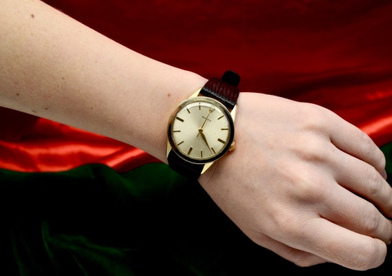 Reloj automatico Rolex vintage para hombre de 14 quilates con relleno de oro amarillo de 34 mm Etsy Mexico