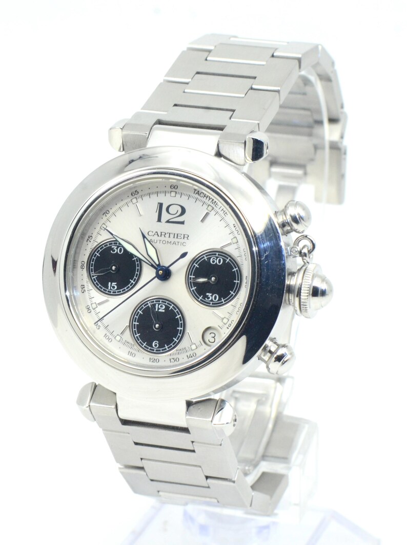 Cartier Pasha De Cartier Chronograph Stainless Steel watch 36mm Ref.2412 image 2
