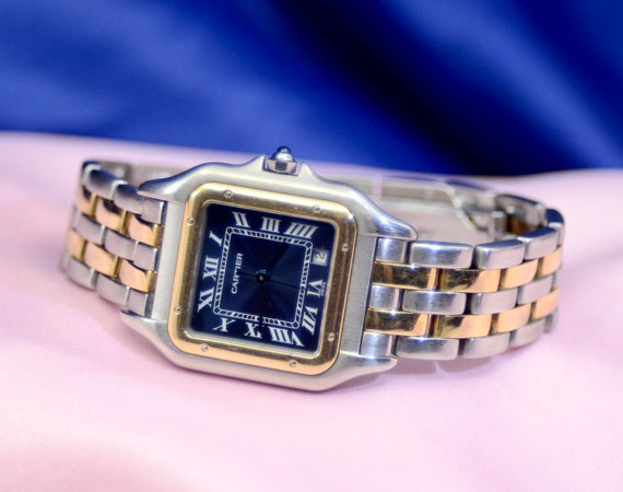 Cartier Panthere 2 line Stainless Steel & 18K Yel… - image 5