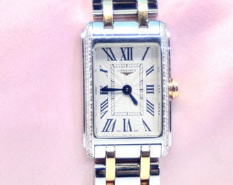 Ladies' Longines DolceVita SS & 18K YG watch w/Diamonds Ref.L5.258.5 w/Box;paper