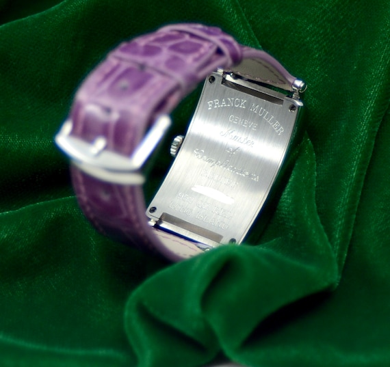 FRANCK MULLER レザーベルト 紫 Franck Muller Long Island Watch Stainless Steel W/diamonds