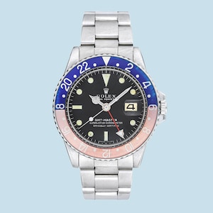 Rolex OysterPerpetual GMT-Master Pepsi Stainless Steel watch w/Date Ref. 1675