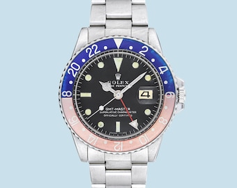 Rolex OysterPerpetual GMT-Master Pepsi Stainless Steel watch w/Date Ref. 1675