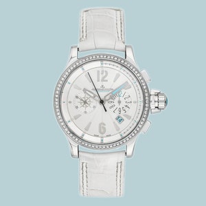 Jaeger-LeCoultre Master Compressor Stainless Steel Watch with Diamonds