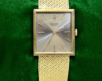 Vintage 18K Solid Yellow Gold Rolex Cellini 36 Mm Winding Watch - Etsy