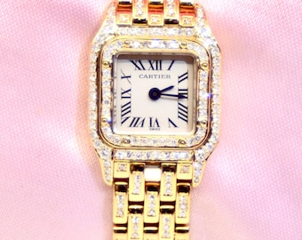 Ladies' Cartier Panthere Quartz watch in 18K Yellow Gold w/Diamonds Ref.1130 1