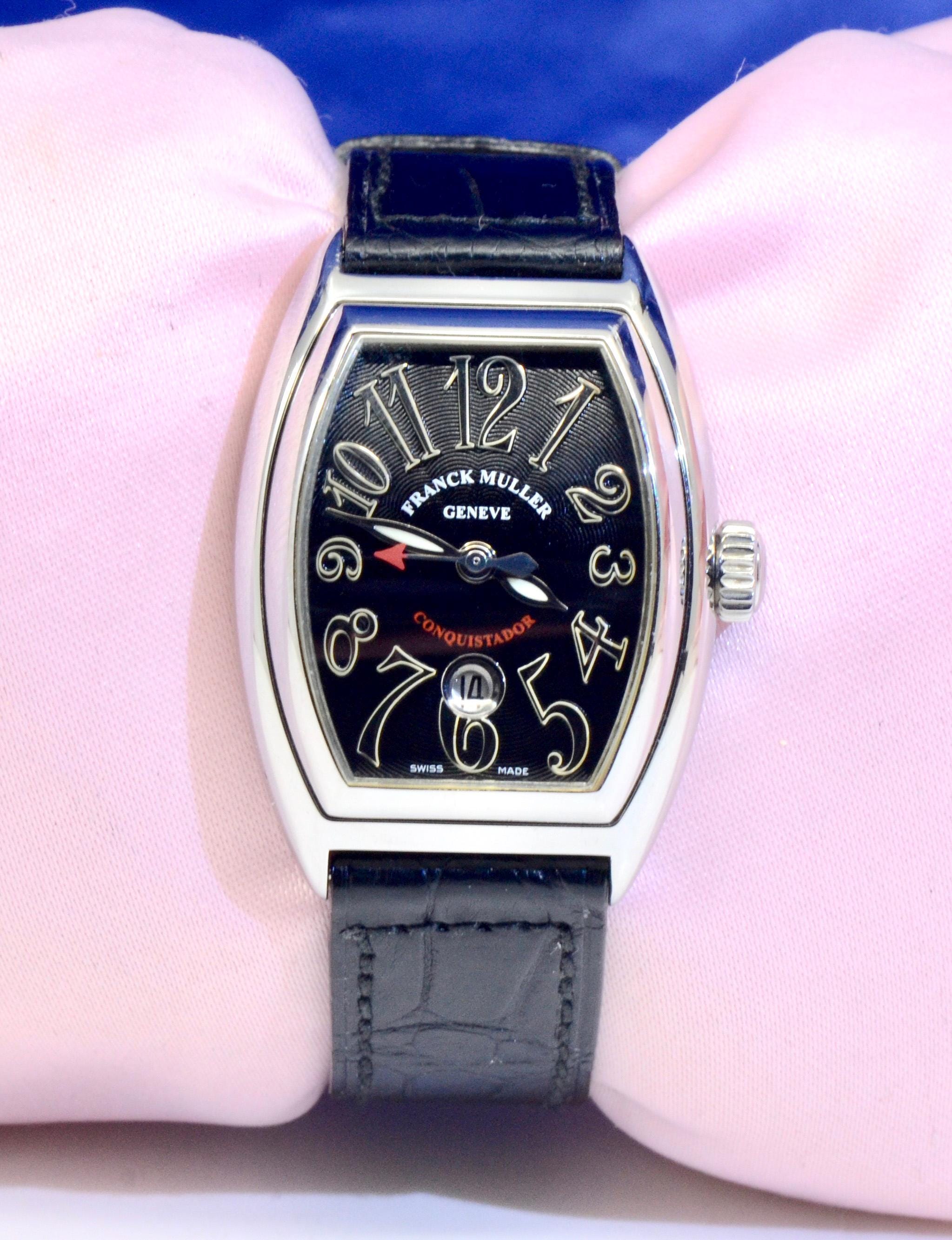 Franck Muller Conquistador Stainless Steel Watch Ref.8002 L