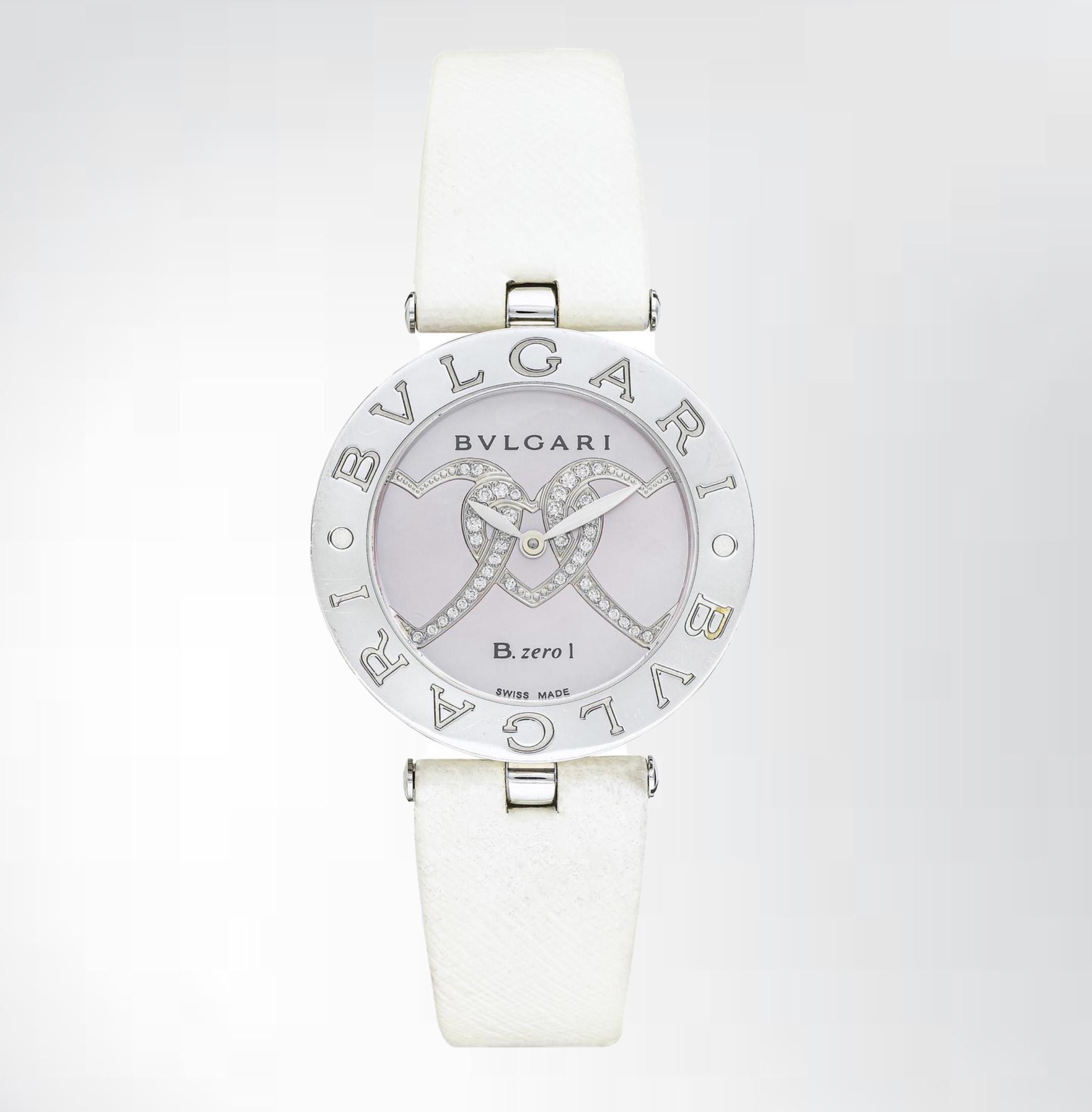 Ladies' Bvlgari B.zero1 Stainless Steel Watch Diamond Heart Ref
