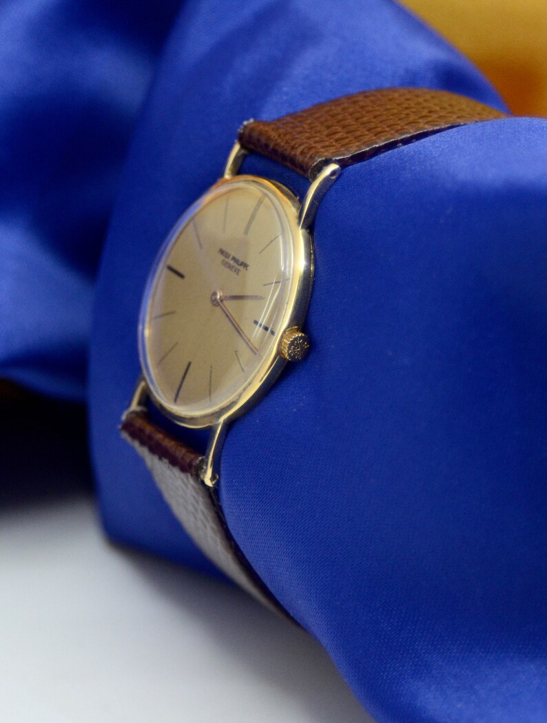 Patek Philippe Genève 18K Yellow Gold Watch - Etsy