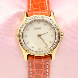 Ladies Ebel Watch 18K Yellow Gold with factory Diamonds