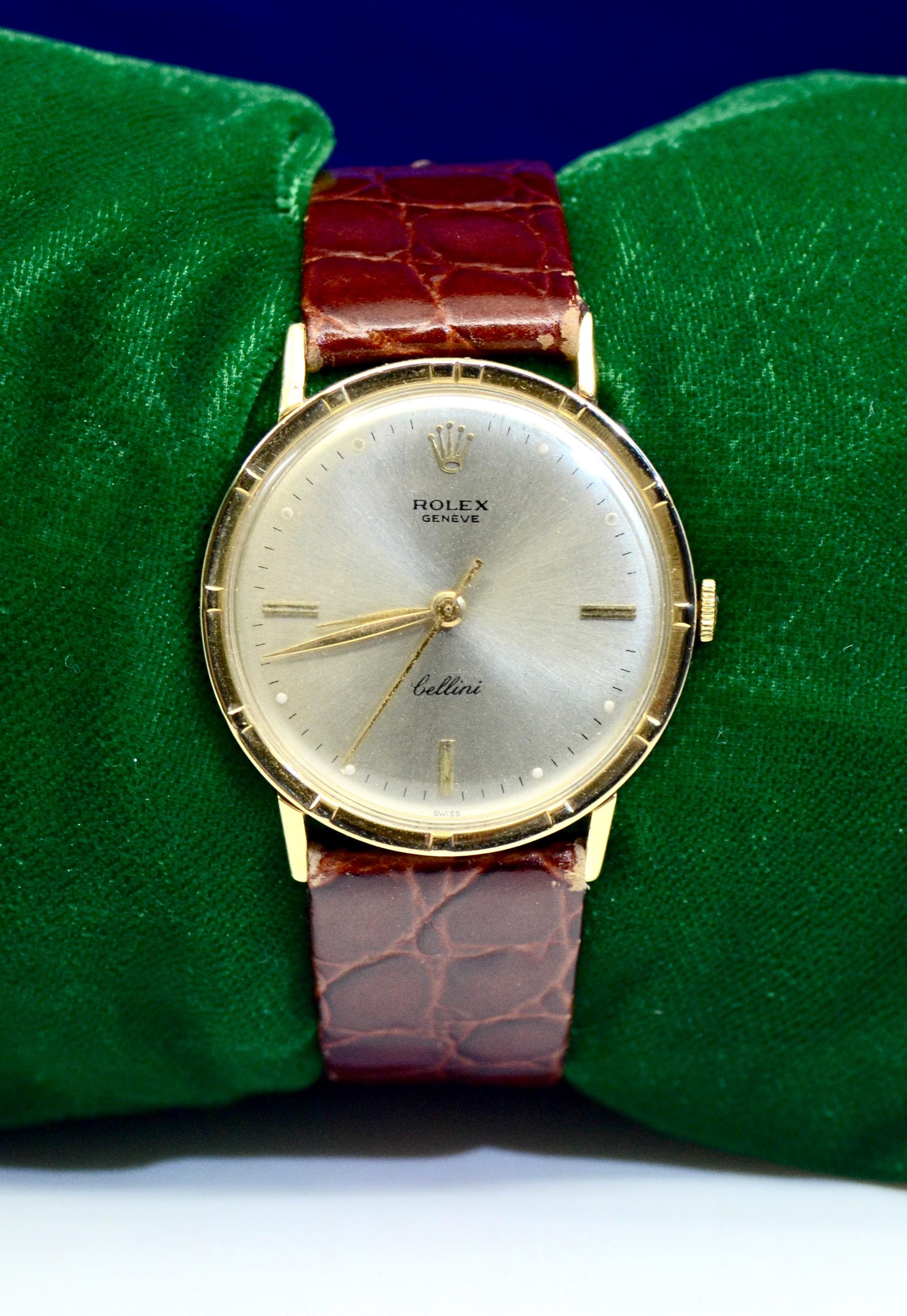 Men's Vintage Rolex Geneve Cellini 14K Yellow Gold Automatic Men's Vintage Rolex Geneve Cellini 14K Yellow Gold Automatic