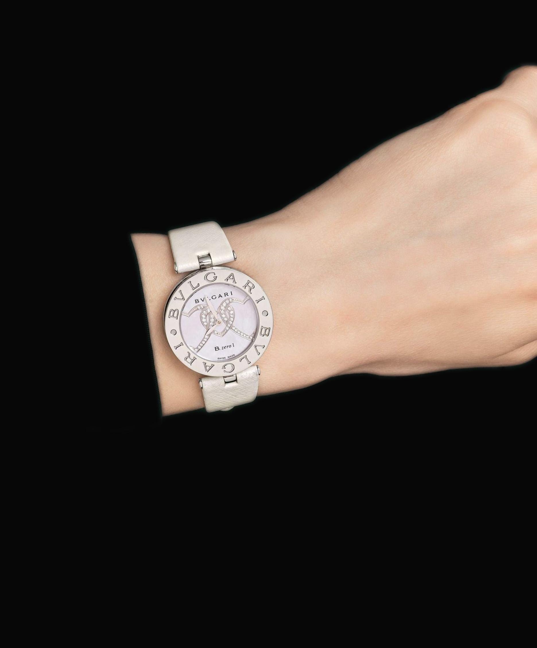 Ladies' Bvlgari B.zero1 Stainless Steel Watch Diamond Heart Ref