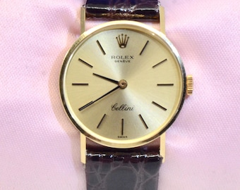 Orologio Rolex Geneve Cellini da donna vintage del 1972 in oro giallo 18 carati, rif. 3810