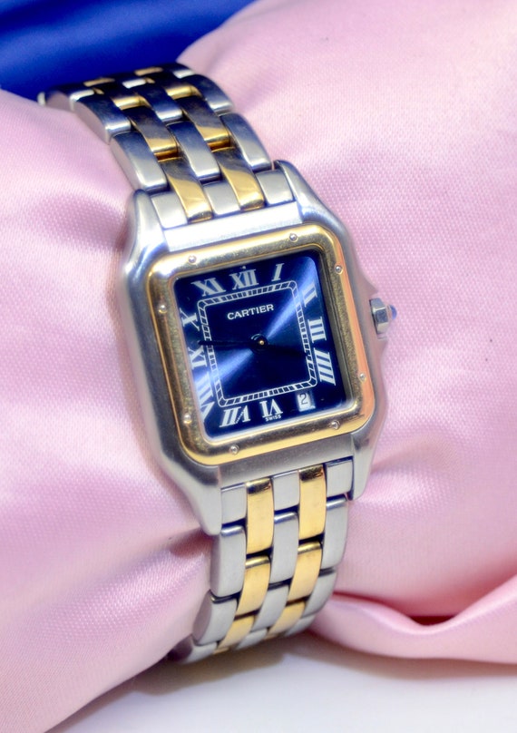 Cartier Panthere 2 line Stainless Steel & 18K Yel… - image 4
