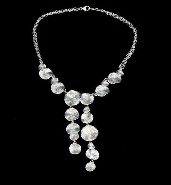 Israel Designer Hagit Gorali 925 Silver necklace