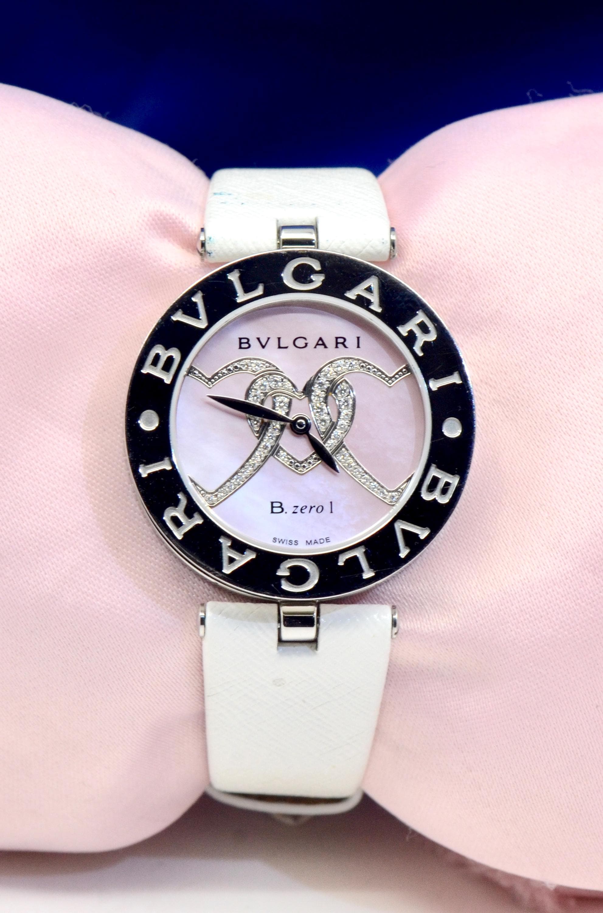 Ladies' Bvlgari B.zero1 Stainless Steel Watch Diamond Heart Ref