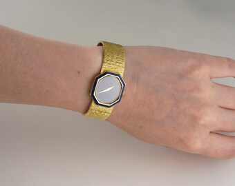 【訳あり】PIAGET レディース 腕時計 ゴールドカラー　不動品 Vintage Ladies' Piaget 18K Yellow Gold Watch Ref. 9341 A6 62.0 GM