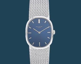Patek Philippe Ellipse 18K White Gold Watch Etsy Canada